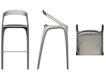 Chair (STUL_0122) 3D model for CNC machine